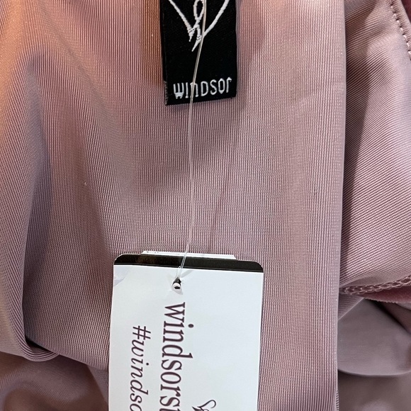 NWT,Windsor,Soft Mauve,BodyCon Dress,Drapes Arms Off Shoulders, Lovely,Size S - Picture 8 of 10